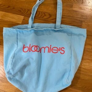 Bloomingdale's Sky Blue Tote with Red Logo